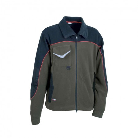 Sweat-shirt Polaire Cofra Fast - Anthracite, Grammage 280 G/m², Poches Zippées, Poignets Et Ceinture élastique